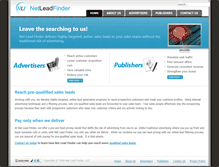 Tablet Screenshot of netleadfinder.com